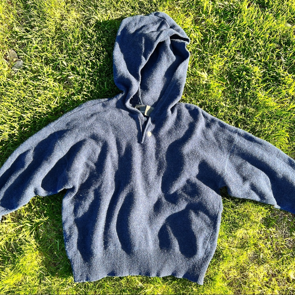Navy Authentic Lamb Wool Sweater